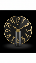 Orologio da muro in vetro calligrafico