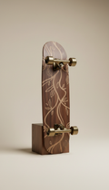Skateboard personalizzato in noce incisione Dremel